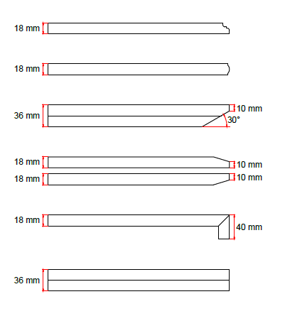 Meşe Kaplamalı MDF T180